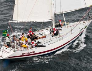 Martin Power's Peterson 44 Bacardi prior to her dismasting off the southern NSW coast