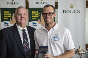 Sebastien Guyot, Peugeot Surfrider, accepts the trophies for second ORCi Div 2 and third IRC Div 3