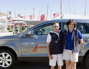 Brett and Karen Pearce, winner of the Audi Trans-Continental prize