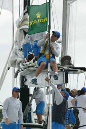 Rolex flags decorate the competitors