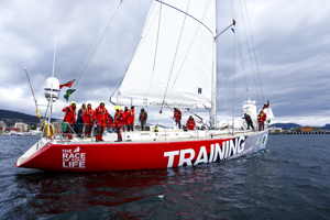 XXXX at the end of the Clipper Round the World race, a category of the Sydney to Hobart yacht race at Constitution Dock in Hobart, Monday, Dec. 30, 2013. (AAP Image/Heath Holden) NO ARCHIVING, EDITORIAL USE ONLY