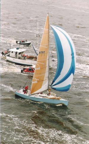 97 (9797) Line Honours winner 1993 Sydney Hobart Yacht Race - Mercury CYCA Archives