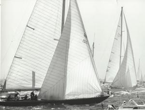 American Eagle (2121) follows Kialoa II (7742) having exited Sydney Harbour - 1971 Sydney Hobart Yacht Race