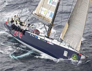 Ludde Ingvall's 90ft maxi YuuZoo battling the weather patterns