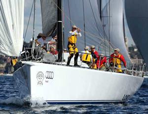 Stephen Ainsworth's RP63 Loki, shortly after the start of the Audi Sydney Gold Coast Yacht Race 2010