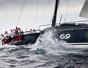 The crew of Shogun eking out all the speed they can