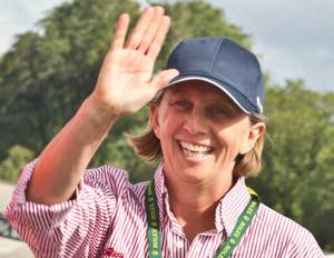 Adrienne Cahalan, navigator Wild Oats XI collecting her line honours medallion