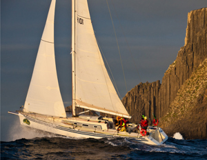 Tevake II at Tasman Island