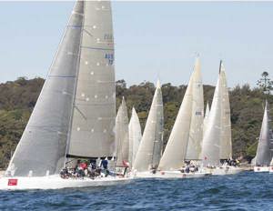 Some of the fleet take the Eastern Channel