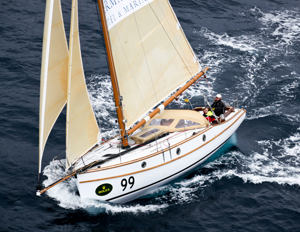 Peter Langman's Maluka of Kermandie making its way South on Day 2