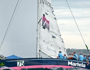 The crew settles in for a reach down the New South Wales coast