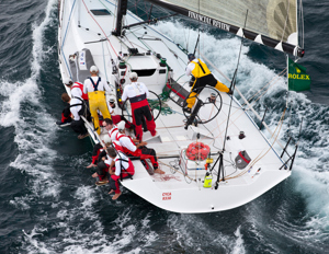 The Ker 40 at high speed on the way South