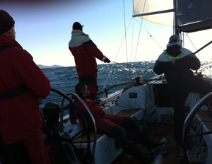 Beautiful morning ride on Exile, Audi Sydney Gold Coast Yacht Race 2012