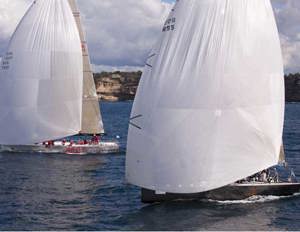 Wild Oats X and Living Doll - Sydney Gold Coast Yacht Race 2010