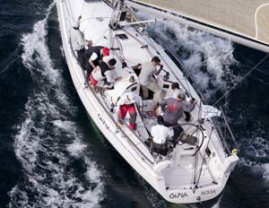 Andrew Hurt's Sydney 36CR Onya, in the boat's first major offshore race, the Audi Sydney Gold Coast Yacht Race 2010