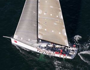 Loki recovers after being called OCS at the start of the Audi Sydney Gold Coast Yacht Race 2011