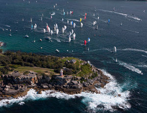 Another view of the fleet at South Head, Audi Sydney Gold Coast Yacht Race 2012