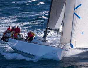 Loki starting to stretch her legs in the Audi Sydney Gold Coast Yacht Race 2012