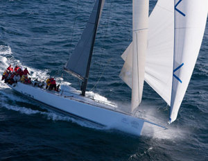 Loki was the third yacht to exit Sydney Heads