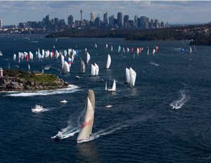 Wild Oats XI took just 6 mins to clear Sydney Heads