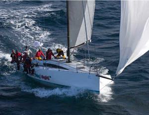 Warwick Sherman's Sydney GTS43 Occasional Coarse Langauge Too making her offshore racing debut in this race