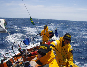 Beating to windward on day 2