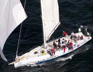 David Pescud's Lyons 53 sailors with disAbilities in the Audi Sydney Gold Coast Yacht Race 2010