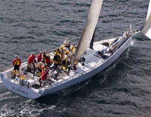 Stephen Ainsworth's RP63 Loki, the overall winner of the 25th Audi Sydney Gold Coast Yacht Race