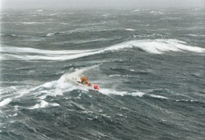 VC Offshore Stand Aside (YC4882) - 1998 SHYR, deploying liferaft