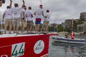 Santa visiting the Cruising Yacht Club Australia docks