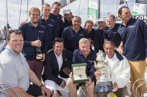 Prizegiving ceremony - Overall winner Paul Clitheroe (Owner of BALANCE) and Patrick Boutellier (Rolex Australia)