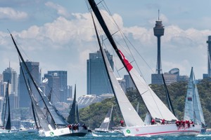Wild Oats XI and Victoire, two previous overall winners of the Rolex Sydney Hobart