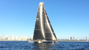 Black Jack finishing - 3 minutes and 31 seconds behind Wild Oats XI