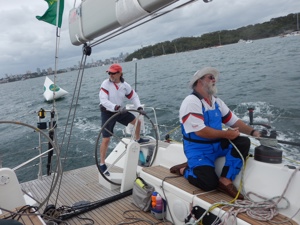 Skipper Les Goodridge and trimmer Brett Smith on Wax Lyrical