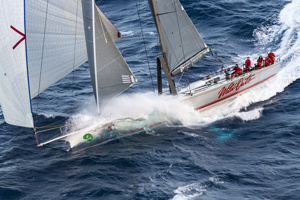 Wild Oats XI was first across the line in battle on Derwent 