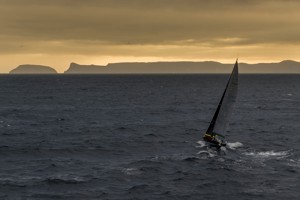 St Jude approaching Tasman Island at sunset