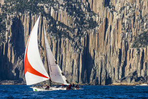 Rod West's Beneteau 44.7 Another Painkiller passing Cape Raoul