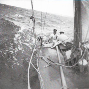 Stormbird - 1947 SHYR - relaxed crew - STORMBIRD EXHIBIT VII-2 - CYCA Archives