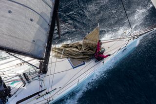 Foredeck work on Frantic
