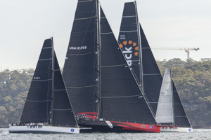 Triton and Comanche in clear air a minute after the start