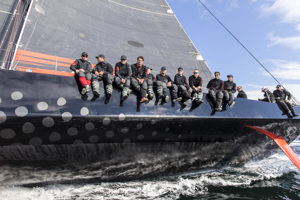 Comanche crew on the rail