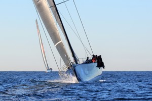 Black Jack ahead of Wild Oats XI approaching the line