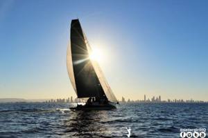 Ichi Ban with Southport and the finish in the distance