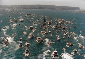 1997 SHYR start, spectator fleet - MAINSBRIDGE - CYCA Archives