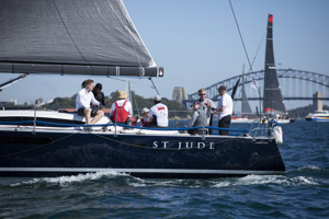 Noel Cornish's St Jude in pre-start manouvres