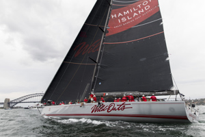 Wild Oats XI has reclaimed her Line Honours crown today in the Grinders Coffee SOLAS Big Boat Challenge, beating a host of top-line challengers. (Photo credit: Andrea Francolini.)