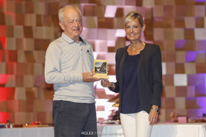 The Honourable Elise Archer MP presenting the trophy for 2nd in IRC Division 4 to Papillon, owned by Phil Molony