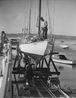 Independence on the slip being prepared for the 1949 race