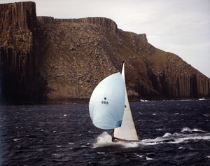 Highland Fling making her way across Storm Bay, Tasmania.
