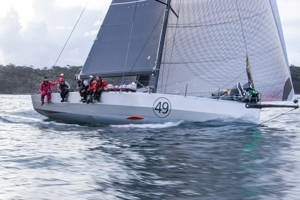 Maverick - the first foiling boat in a Blue Water Pointscore